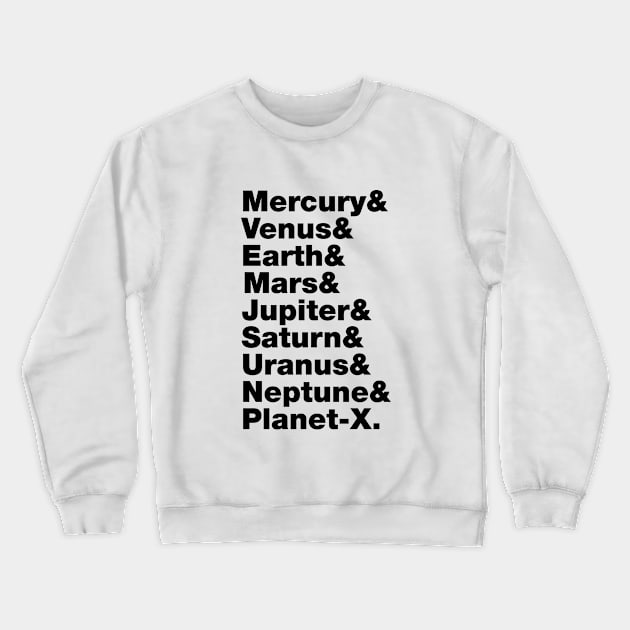 Solar System Crewneck Sweatshirt by tinybiscuits